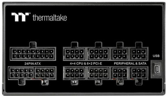 Блок питания Thermaltake ATX 750W Toughpower iRGB Plus 80+ gold (20+4pin) APFC 140mm fan color LED 9xSATA Cab Manag RTL от магазина РЭССИ