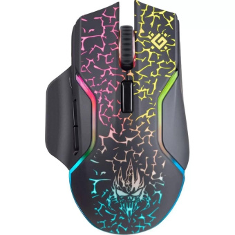 Мышь Defender Oneshot GM-067 черный оптическая 3200dpi беспров. USB 6but (52067) от магазина РЭССИ
