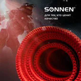 Компьютерный коврик для мыши и клавиатуры SONNEN BLACK TITAN XL большой 800x300x3 мм черный 513615 от магазина РЭССИ