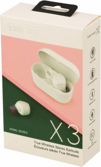 Гарнитура вкладыши Edifier X3 белый беспроводные bluetooth в ушной раковине (X3 (TYPE-C)) от магазина РЭССИ