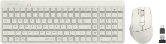 Клавиатура + мышь A4Tech Fstyler FG2400 Air клав:бежевый мышь:бежевый USB беспроводная slim (FG2400 AIR BEIGE) от магазина РЭССИ
