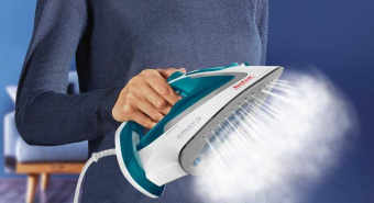 Утюг Tefal FV5718E0 2500Вт голубой/белый от магазина РЭССИ