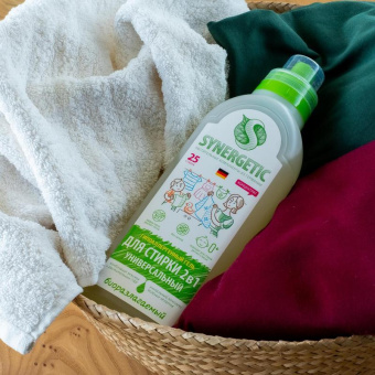 Гель-концентрат для стирки SYNERGETIC 2в1 с пятновыводителем 0.75 л 25 стирок 109802 от магазина РЭССИ