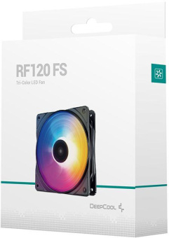 Вентилятор Deepcool RF120 FS RGB 120x120mm черный 4-pin 18-27dB 143gr Ret (DP-FLED3-RF120-FS) от магазина РЭССИ