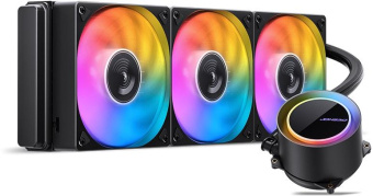 Система водяного охлаждения Jonsbo TG-360 ARGB Soc-AM5/AM4/1200/1700/1851 черный 4-pin 22.9-35.4dB Al+Cu 300W 2660gr Ret (TG-360 ARGB BLACK) от магазина РЭССИ