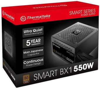 Блок питания Thermaltake ATX 550W Smart BX1 SE 80+ bronze (20+4pin) APFC 120mm fan color LED 6xSATA RTL от магазина РЭССИ