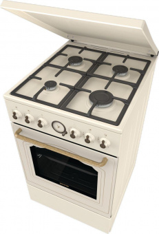 Плита Газовая Gorenje GGI5BCLI бежевый (металлическая крышка) реш.чугун от магазина РЭССИ