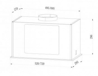 Вытяжка встраиваемая Lex GS Bloc G 600 WH белый управление: кнопочное (1 мотор) от магазина РЭССИ