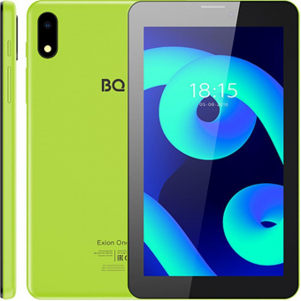 Планшет BQ 7055L Exion One SC9863A (1.6) 8C RAM2Gb ROM32Gb 7" IPS 1024x600 3G 4G Android 10.0 Go зеленый 2Mpix 0.3Mpix BT GPS WiFi Touch microSD 64Gb 2500mAh от магазина РЭССИ