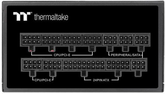 Блок питания Thermaltake ATX 1050W Toughpower PF1 80+ platinum (24+8+4+4pin) APFC 140mm fan color LED 12xSATA Cab Manag RTL от магазина РЭССИ