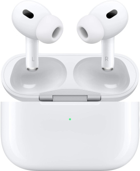 Гарнитура внутриканальные Apple AirPods Pro 2 2023 USB-C A3047/A3048/A2968 белый беспроводные bluetooth в ушной раковине (MTJV3LL/A) от магазина РЭССИ