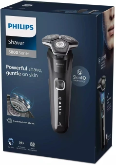 Бритва роторная Philips S5898/35 реж.эл.:3 питан.:элек.сеть/аккум. черный/серый от магазина РЭССИ