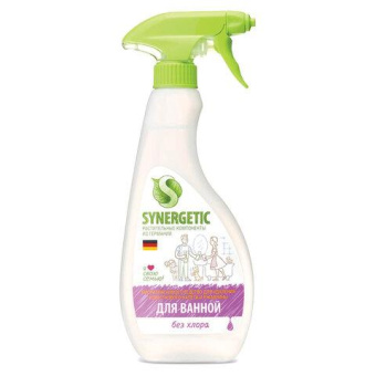 Средство для чистки сантехники ванн раковин душевых кабин SYNERGETIC спрей 500 мл 4613720438914 104052 104052/8 от магазина РЭССИ