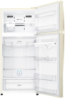 Холодильник LG GN-H702HEHL 2-хкамерн. бежевый глянц. линейный инверторный от магазина РЭССИ