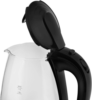 Чайник электрический Vitek VT-1122 1.7л. 2200Вт прозрачный корпус: стекло/пластик от магазина РЭССИ