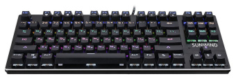 Клавиатура SunWind SW-K900G механическая черный USB Multimedia for gamer LED от магазина РЭССИ