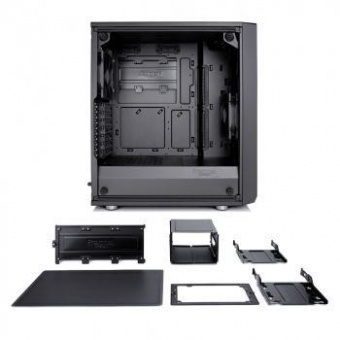 Корпус Fractal Design Meshify C Blackout TG черный без БП ATX 5x120mm 4x140mm 2xUSB3.0 audio bott PSU от магазина РЭССИ