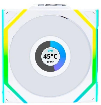 Вентилятор для корпуса Lian-Li Uni Fan SL Wireless 120 LCD ARGB 120х124.5x28 белый 4-pin 29.5дБ (упак.:3шт) (G99.12SLLCD1W3W.R0) Ret от магазина РЭССИ
