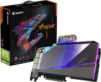 Видеокарта Gigabyte PCI-E 4.0 GV-N3080AORUSX WB-12GD NVIDIA GeForce RTX 3080 12288Mb 384 GDDR6X 1830/19000 HDMIx3 DPx3 HDCP Ret от магазина РЭССИ