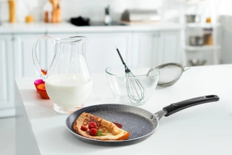 Сковорода блинная Tefal Natural Cook 4213522 круглая 22см ручка несъемная (без крышки) серый (9100053997) от магазина РЭССИ
