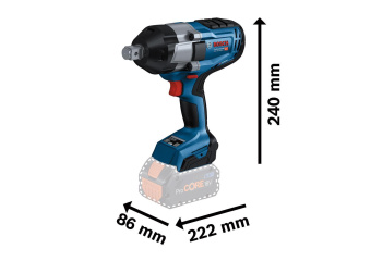 гайковерт Bosch GDS 18V-1050 аккум. патрон:квад.3/4" (кейс в комплекте) (06019J8522) от магазина РЭССИ