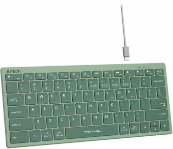 Клавиатура A4Tech Fstyler FBX51C зеленый USB беспроводная BT/Radio slim Multimedia (FBX51C MATCHA GREEN) от магазина РЭССИ