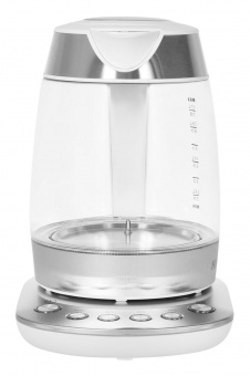 Чайник электрический Hyundai HYK-G4033 1.7л. 2200Вт белый/серебристый (корпус: стекло) от магазина РЭССИ