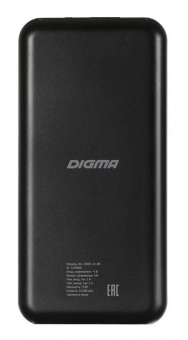 Мобильный аккумулятор Digma DG-10000-3U 10000mAh 3A 3xUSB черный (DG-10000-3U-BK) от магазина РЭССИ