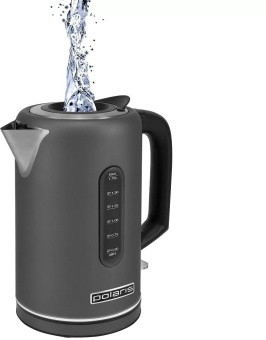 Чайник электрический Polaris PWK 1729CA Water Way Pro 1.7л. 2200Вт серый корпус: металл/пластик от магазина РЭССИ