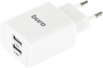 Сетевое зар./устр. Buro BUWE1 10.5W 2.1A 2xUSB универсальное белый (BUWE10S200WH) от магазина РЭССИ