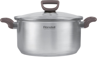 Кастрюля Rondell Fest RDS-1323 4.8л. d=24см (с крышкой) стальной от магазина РЭССИ