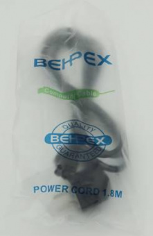 Кабель 469 IEC C5 (3-pin) Евровилка угловой 1.8м черный от магазина РЭССИ