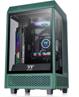 Корпус Thermaltake The Tower 100 Racing Green черный без БП miniITX 1x120mm 3x140mm 2xUSB3.0 audio bott PSU от магазина РЭССИ