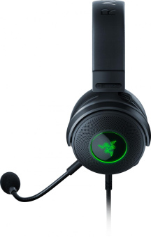 Наушники с микрофоном Razer Kraken V3 HyperSense черный 2м мониторные оголовье (RZ04-03770100-R3M1) от магазина РЭССИ