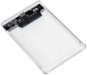 Внешний корпус для HDD/SSD AgeStar 3UB2P4C SATA III USB3.0 пластик прозрачный 2.5" от магазина РЭССИ