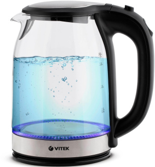 Чайник электрический Vitek VT-7095 1.8л. 2200Вт прозрачный корпус: стекло от магазина РЭССИ