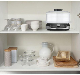 Пароварка Tefal VC204810 3ярус. 800Вт черный от магазина РЭССИ