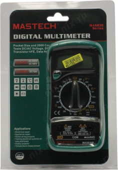 Цифровой мультиметр Mastech MAS830B 13-2010 от магазина РЭССИ