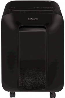 Шредер Fellowes PowerShred LX200 черный (секр.P-4) перекрестный 12лист. 22лтр. скрепки скобы пл.карты от магазина РЭССИ