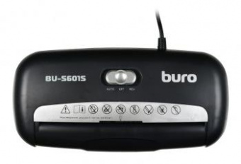 Шредер Buro Home BU-S601S (секр.Р-1) ленты 6лист. 10лтр. пл.карты от магазина РЭССИ