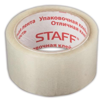 Клейкая лента STAFF упаковочная 50 мм x 66 м прозрачная толщина 40 микрон 440082 от магазина РЭССИ