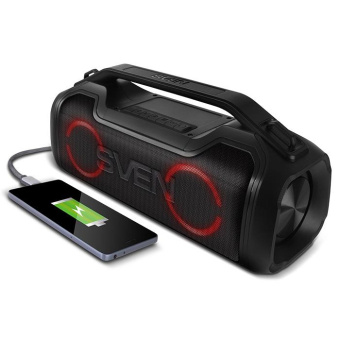 Колонка порт. Sven PS-390 черный 50W 2.0 BT/3.5Jack/USB 10м 3600mAh (SV-021306) от магазина РЭССИ