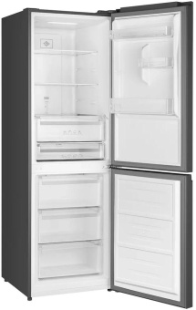 Холодильник Weissgauff WRK 185 Total NoFrost Inverter Black Glass 2-хкамерн. черный инвертер от магазина РЭССИ