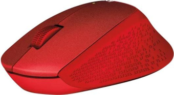 Мышь Logitech M331 Silent Plus красный оптическая (1000dpi) silent беспроводная USB (3but) от магазина РЭССИ