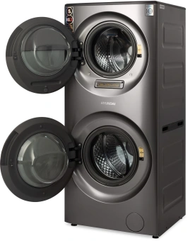 Стиральная машина Hyundai Proxima WMD9424 класс: A+++ загр.фронтальная макс.:15кг (с сушкой) темно-серебристый от магазина РЭССИ