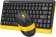 Клавиатура + мышь A4Tech Fstyler FG1110 клав:черный/желтый мышь:черный/желтый USB беспроводная Multimedia (FG1110 BUMBLEBEE) от магазина РЭССИ