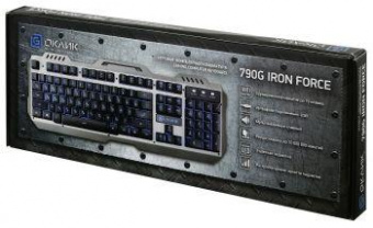 Клавиатура Оклик 790G IRON FORCE темно-серый/черный USB Multimedia for gamer LED от магазина РЭССИ