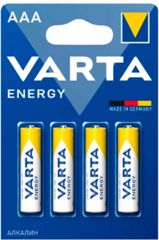 Батарея Varta Longlife power HIGH ENERGY Alkaline LR03 AAA (4шт) блистер от магазина РЭССИ