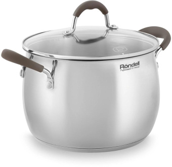 Кастрюля Rondell Konzept RDS-1230 6л. d=22см (с крышкой) стальной от магазина РЭССИ