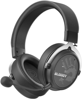 Наушники с микрофоном A4Tech Bloody MR590 Sports черный 1.5м мониторные BT/Radio/3.5mm оголовье (MR590 + WIRED/SPORT BLACK) от магазина РЭССИ